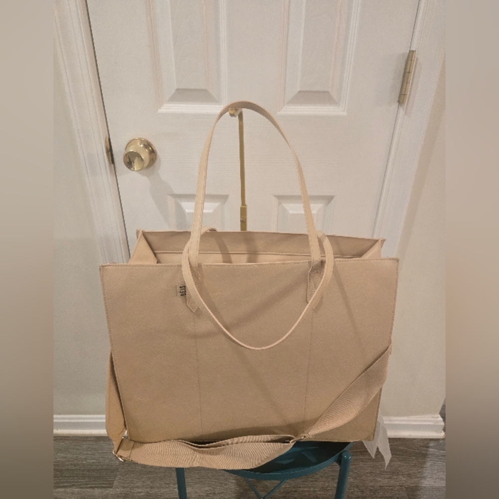 Beis Cream Tote Bag